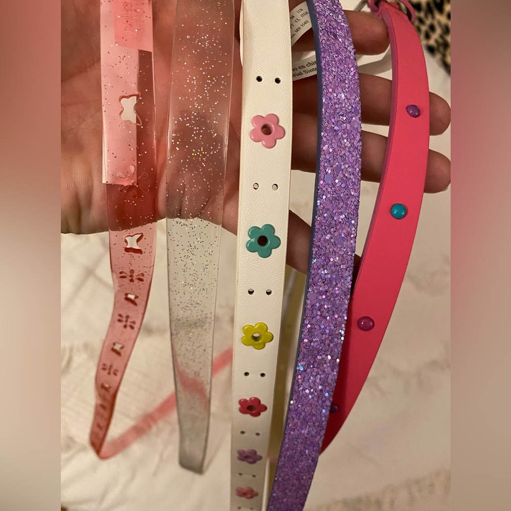 Cat & Jack girls belts NWT SIZE M
